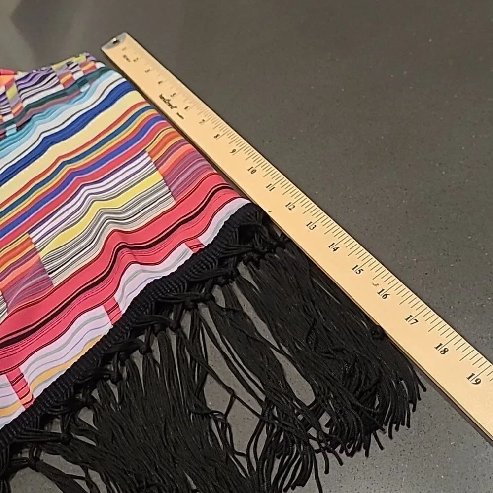 Unique Spectrum Colorful Fringe Bottom Top - Picture 10 of 10